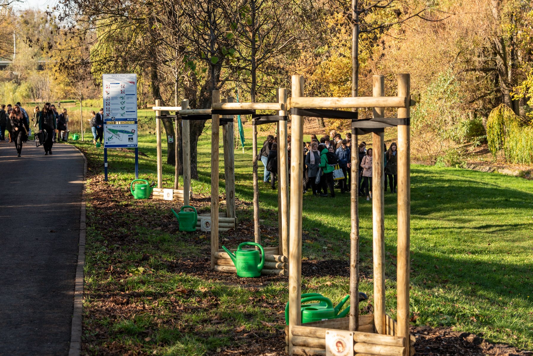 Z okazji 50-lecia szkoły posadzili 50 drzew w poznańskich parkach